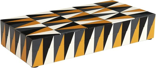 Handicrafts Home Handmade Puzzle Collection Decorative Jewelry Box Organizer – Keepsakes, Trinkets, and Home Decor – Antique Coffee Table Storage, Memory Box, Farmhouse Style Decor Guild, 12x6x2