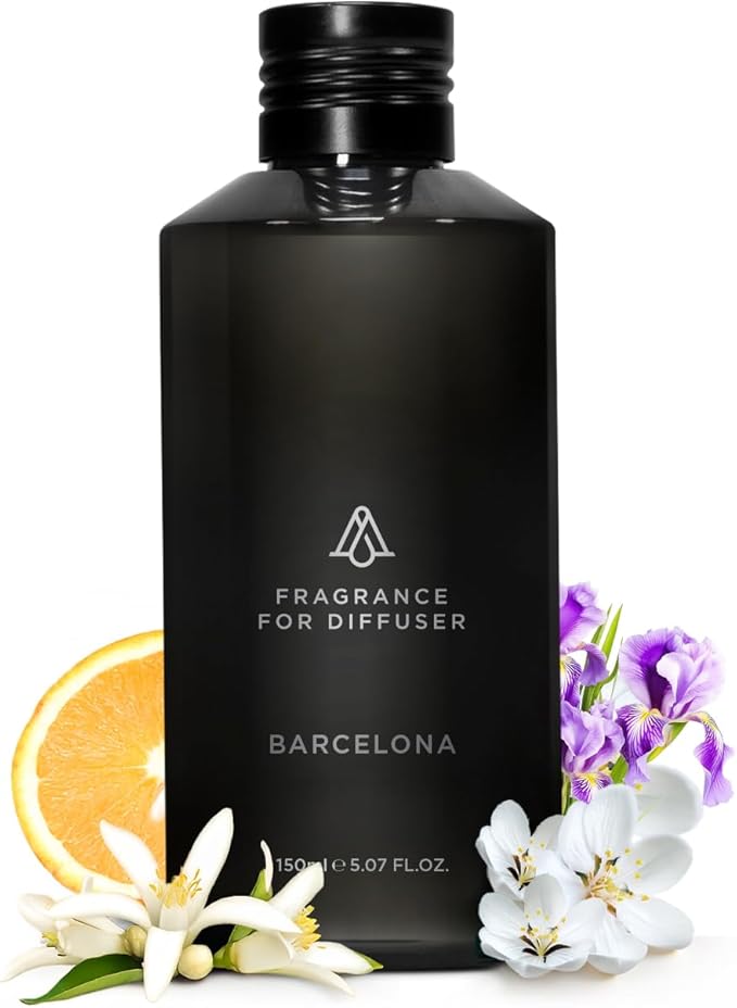 AromaPlan Hotel, Home Luxury Scents, Barcelona 5.07 Fl Oz (150ml) | Fragrance for Cold Air & Waterless Diffuser Oil | Home Luxury & Hotel Scent for Aromatherapy-USA Made,Bigger Bottle & Longer Lasting