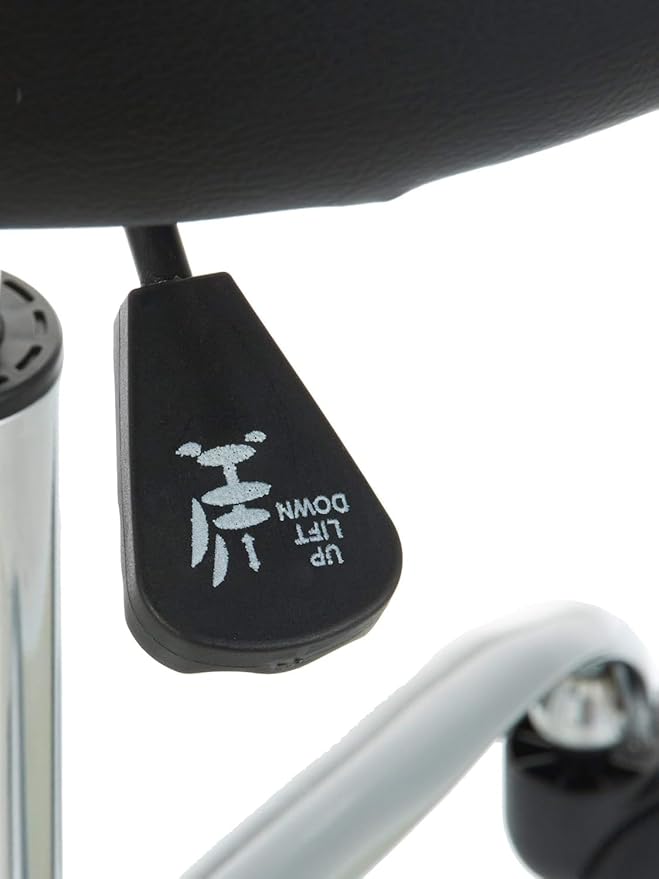 Amazon Basics Drafting Spa Bar Stool with Wheels, Height Adjustable Swivel, Black, 22.05" D x 22.83" W x 19.88" H