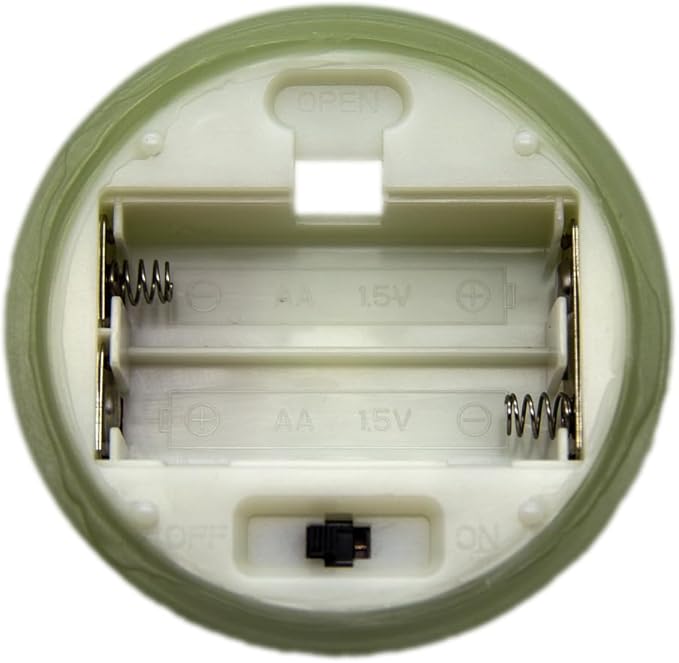 Flameless LED Candles (Green, Set of 3 (4",5",6"))