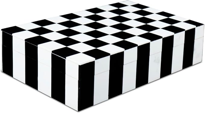 Handicrafts Home Handmade Puzzle Collection Decorative Jewelry Box Organizer – Keepsakes, Trinkets, and Home Decor – Antique Coffee Table Storage, Memory Box, Farmhouse Style Decor Check, 10x6x2.5