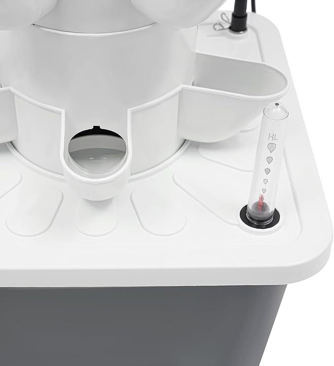 Hydroponics Growing System, 25-Plants Hydroponic Growing Kit Indoor Vertical Tower System Kit with Water Pump & Plug Nursery Germination Kit for Gardening Lover (Grey)