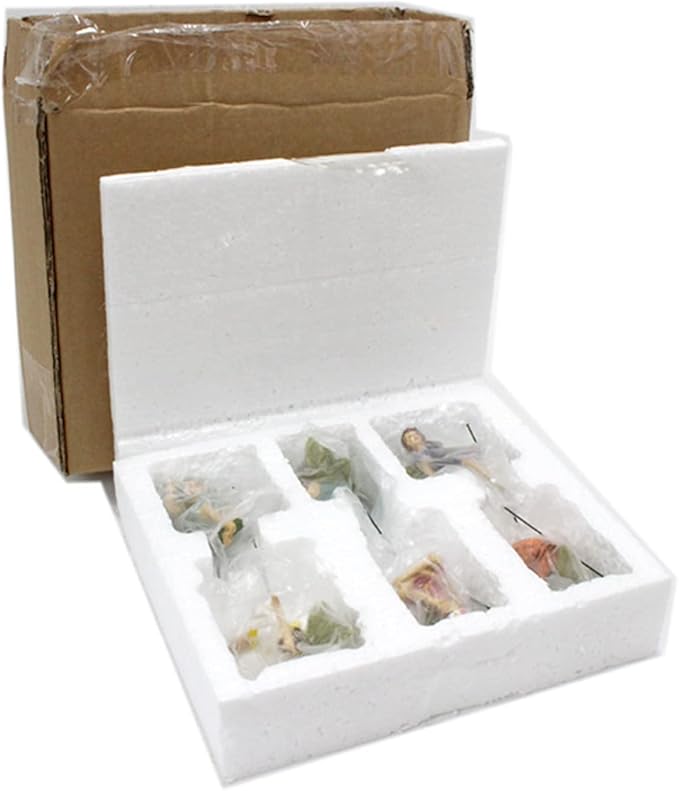 Miniature Fairies Figurines (6pcs) - Decor for Outdoor & Indoor Gardens & Homes, Vintage Resin, Lovely