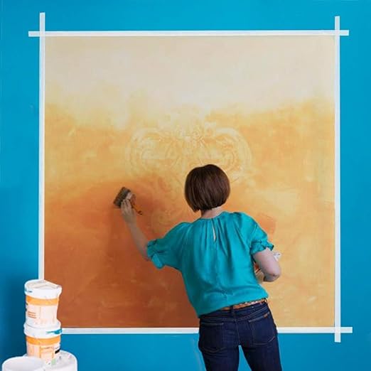 KICNIC White Masking Tape 12 Pack, General Purpose Painter's Tape 0.7inch x 60yard, 720 Yards Total, Beige Crepe Paper Tape for Painting, Labeling, Packing, Craft, Art