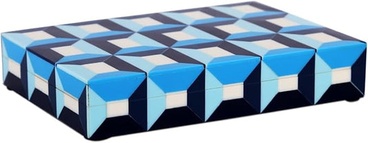 Handicrafts Home Handmade Patisserie Decorative Jewelry Box Organizer – Keepsakes, Trinkets, and Home Decor – Antique Coffee Table Storage, Memory Box, Farmhouse Style Decor Modern, 8x6x1.5