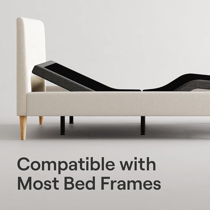 Nectar Ultra Split King Adjustable Base & 15” Mattress - Head & Foot Incline - Medium Firm Memory Foam - Cooling Upgrade - 3 Massage Settings - 365-Night Mattress Trial