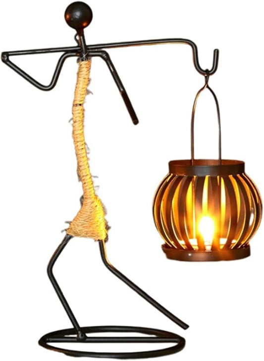 Notart Art Gallery | Creative African Tribal Lady Candle Holders, Tribal Lady Candle Holder Centerpieces, Iron Candlestick Holders for Home, Bar,Dining Table Decor, Personalizable Style Shelf Décor