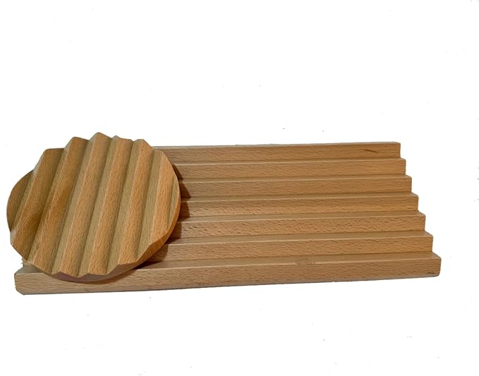 Wooden Desk Organizer, Wave Pen Tray, Fountain Pen & Pencil Organizer