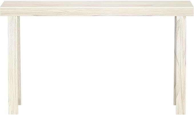 Plank+Beam Solid Wood Console Table, 56 Inch, Sofa Table, Narrow Entryway Table for Hallway, Behind The Couch, Living Room, Foyer, Easy Assembly, Coastal White