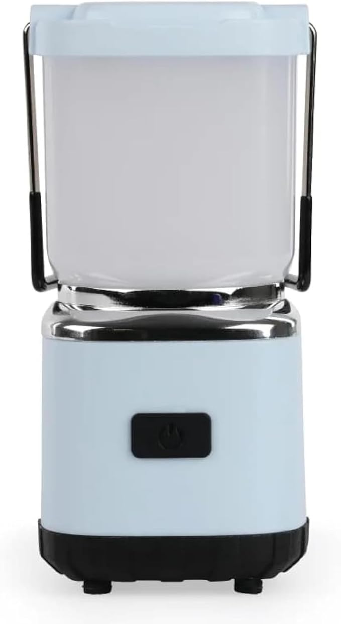 LUXPRO LP189 Mini Lantern - USB-C Rechargeable Camping Light - with 4 Color Modes - Dimmable LED Portable Lantern for Hiking & Emergency - Handy Compact Design (Blue, 1-Pack)
