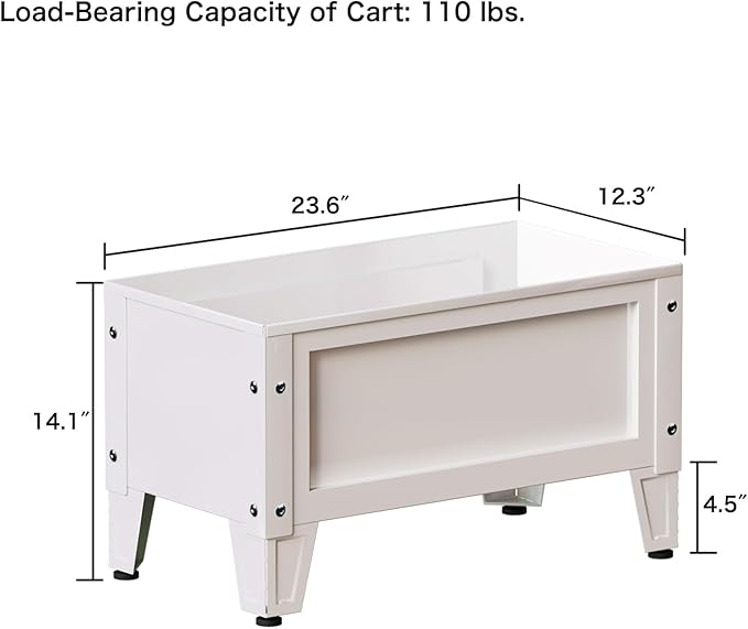 Raised Garden Bed with Low Profile Design Metal Planter Box for Growing Fresh Herbs Vegetables Flowers Succulents&Other Plants for Outdoor Backyard Patio Deck Balcony White