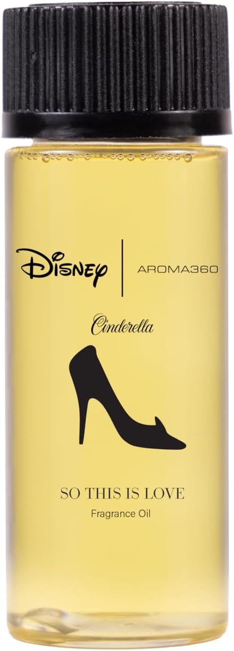 Aroma360 x Disney | So This is Love Oil Blend | Disney Princess Cinderella Luxury Essential Diffuser Oil | Aromatherapy Scent Diffuser Oil | Pear, Jasmine and Patchouli 1.7 fl oz, 50 mL