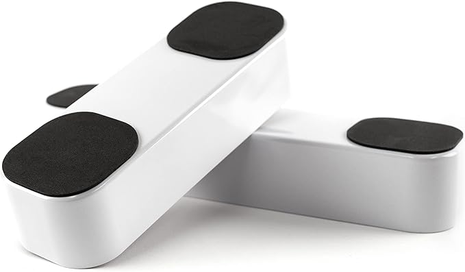 Three by Three Seattle 3 Piece Shallow Metal Organizer Tray Set for Storing Makeup, Stationery, Utensils, and More in Office Desk, Kitchen and Bathroom Drawers (1 Inch, Gold and White)