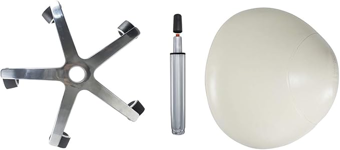 Antlu Saddle Stool Rolling Chair for Medical Lash Massage Salon Kitchen Spa,Adjustable Hydraulic Stool with Wheels (Beige)