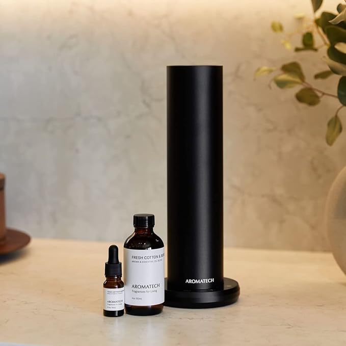 Aromatech Fresh Cotton and Bergamot Essential Oil Blend: Luxury Hotel Inspired Aromatherapy with Bergamot, Fresh Cotton & Sandalwood for Ultrasonic Diffusers & Nebulizers - 4 fl oz, 120 mL