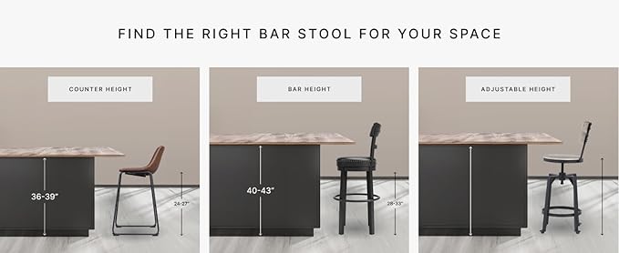 Signature Design by Ashley Caitbrook 30" Farmhouse Bar Height Upholstered Swivel Barstool, Gray