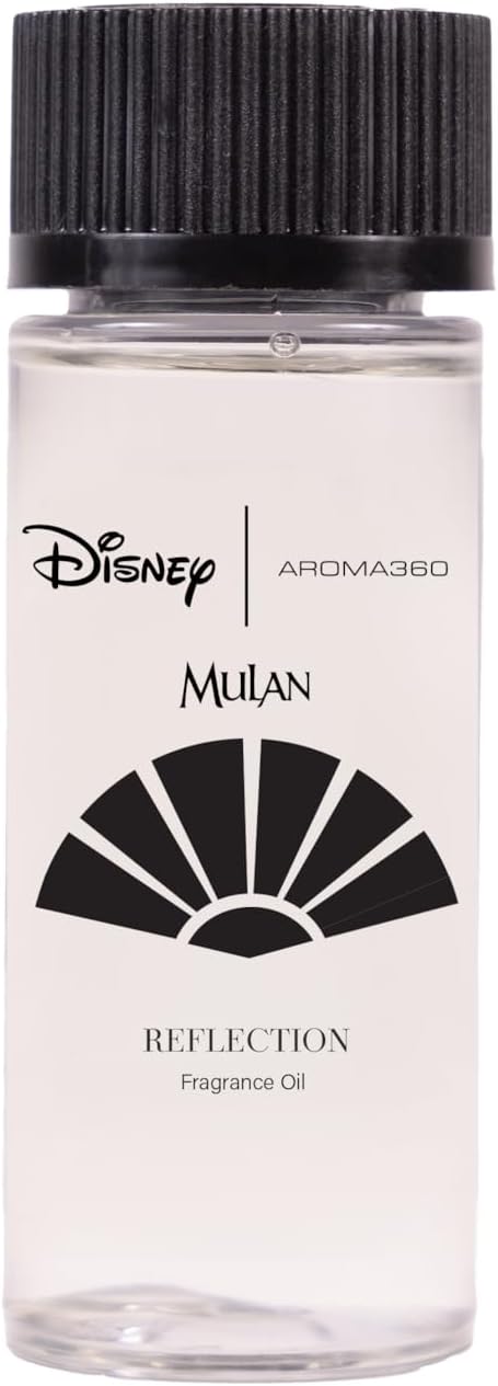 Aroma360 | Disney Reflection Fragrance Oil Blend | Disney Princess Mulan | Luxury Essential Diffuser Oil | Aromatherapy Scent Diffuser Oil | Bergamot, Nutmeg and Jasmine 1.7 fl oz 50mL