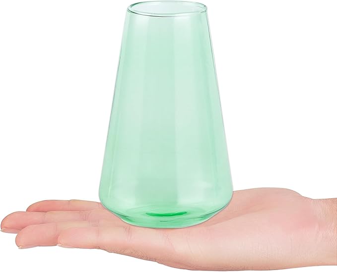 Mkono Propagation Vases for Plants, Set of 5 Small Glass Jar Planters for Hydroponic Cutting Flowers, Plant Station Bud Vases for Centerpieces Home Office Decor Gift (Colorful)