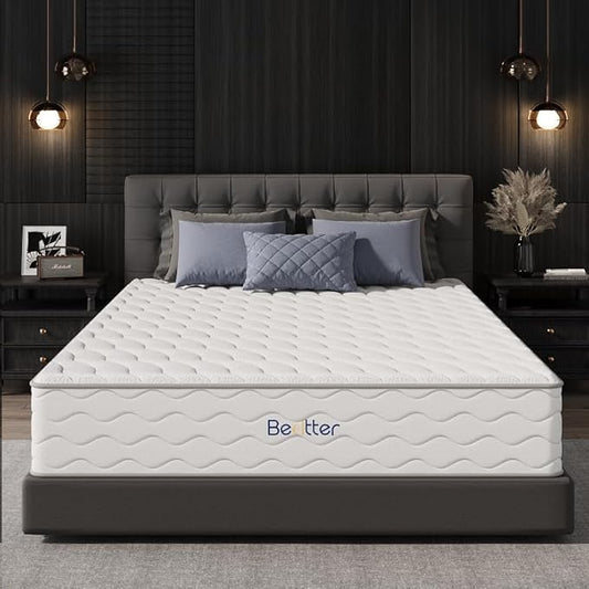 12 Inch King Hybrid Mattress, 7-Zone Green Tea & Charcoal Cooling Gel Memory Foam Mattress in a box,Pocketed Springs for Isolate Motion, Pressure Relief, CertiPUR-US Certified, Support Comfort