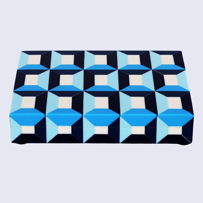 Handicrafts Home Handmade Patisserie Decorative Jewelry Box Organizer – Keepsakes, Trinkets, and Home Decor – Antique Coffee Table Storage, Memory Box, Farmhouse Style Decor Modern, 8x6x1.5