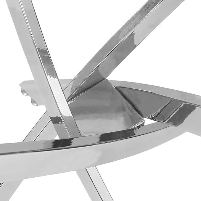 Tempered Glass Dining Table 48 Inch Mordern Rectangular Kitchen Table with Black Metal Legs for Dining Room Kitchen