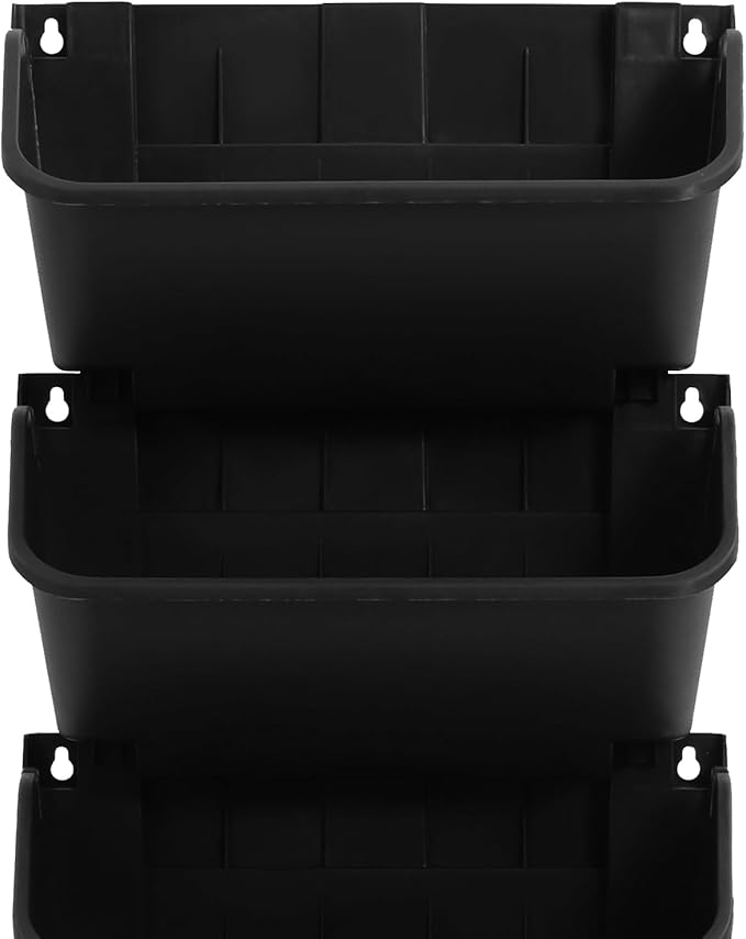 18 Pots Self-Watering Wall-Mounted Planter, 39.4”L x 39.4”H Vertical Wall Planter Self Watering Stackable Planters Vertical Garden Wall Garden Planter Outdoor Indoor for Herbs Flowers Strawberries