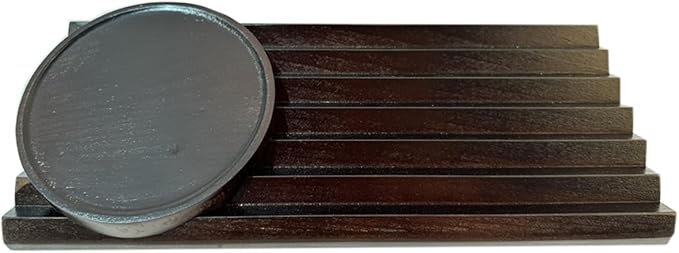 Pen Holder Wave Pen Tray Wooden Desk Organizer,Pencil Holder,Fountain Tray,Pencil Organizer for Desk (Walnut)