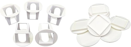 Grow Cubes for Hydroponic System/Compatible with Gardyn (10 Grow Cubes / 10 White caps)