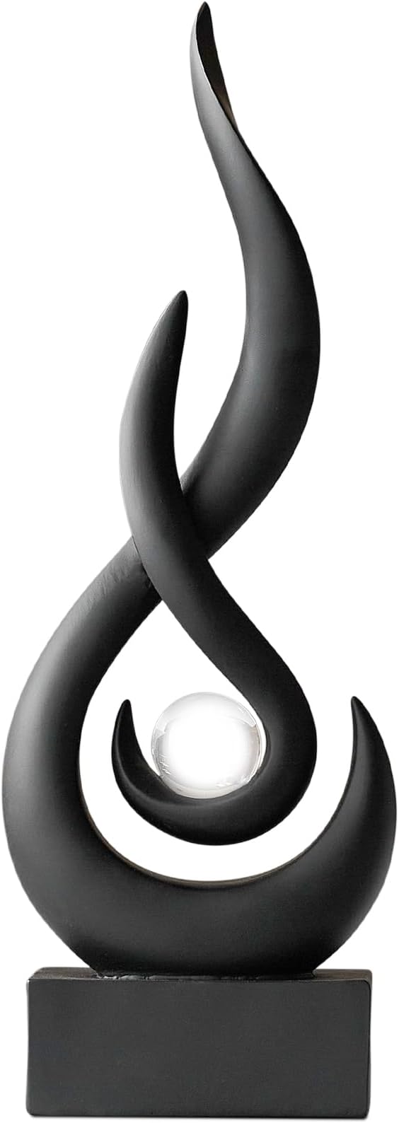 Modern Abstract Art Table Decoration,Resin Gold Statue Modern White Ornaments for Living Room Great Gift Idea Home Decor 5 * 2.5 * 10.5 inch,Home Collectibles