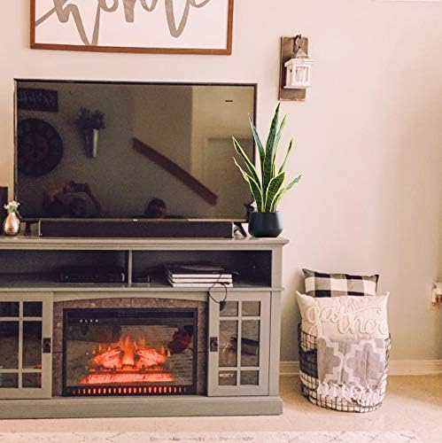 Bird Fiy Artificial Snake Plant 22.5" Faux Agave Fake Sansevieria Artificial Potted Plants for Indoor and Outdoor Home Office Décor