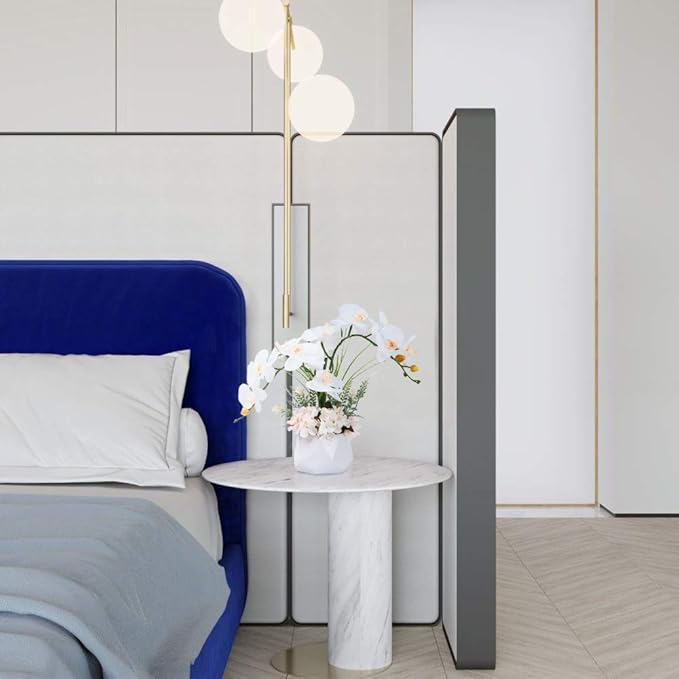 LESING Artificial Potted Orchid Flower for Table Centerpieces,Real Touch White Fake Orchid Flowers in Vase for Home Decoration ﻿(Style 2,White Vase)