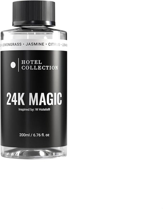 Hotel Collection Diffuser Oil - 24K Magic - Aromatherapy Essential Fragrance Oil - Citrus, Lemongrass, and Jasmine - 200mL 6.7 Fl oz