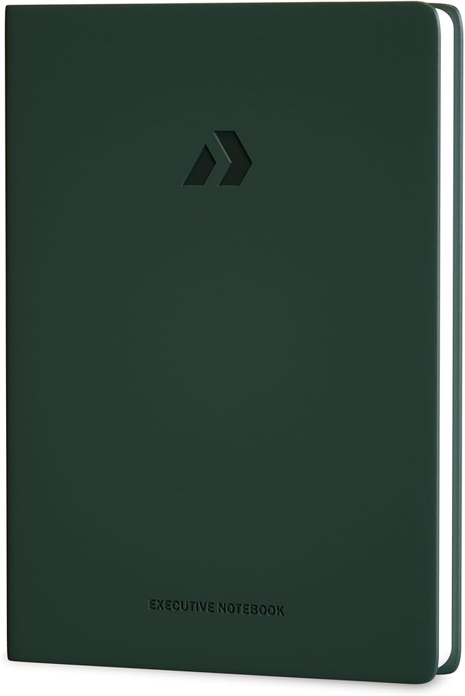 Nextnoid Lined Hardcover Journal Notebook - 120 GSM Thick Paper A5 Notebook Journal for Men 160 Pages - Perfect Journals for Writing, Journaling and Note-Taking (Green,Ruled)