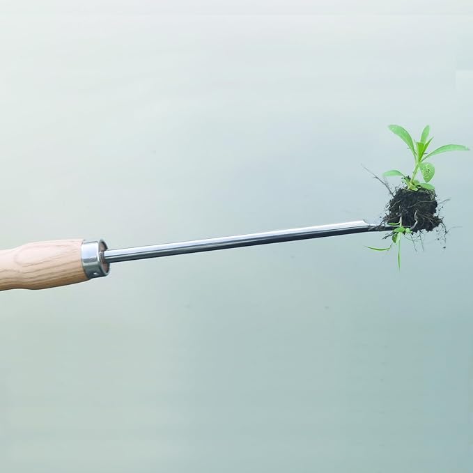 Garden Tools Set, 12 Piece Stainless Steel Hand Tool Kit with Wooden Handle, Heavy Duty Gardening Tools Include Trowel, Spade Shovel, Cultivator, Rake, Shears, Weeder, Gloves with Tool Bag