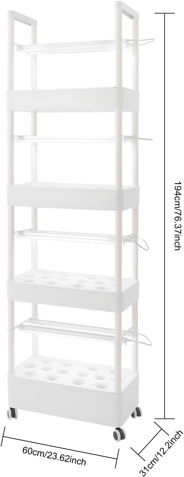 4-Tier Hydroponic Growing Tower Hydroponics Growing System Kit Indoor Outdoor Gardening System with 8.45-Gallon Water Tank & LED Vertical Garden Planter Kits for Homes, Commercial, Botanical Gardens