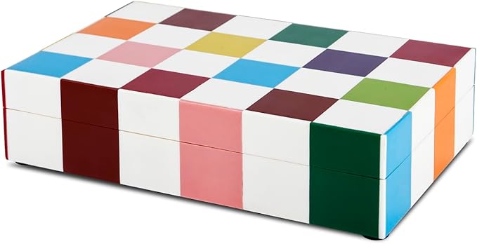 Handicrafts Home Handmade Medley Jester Collection Decorative Jewelry Box Organizer – Keepsakes, Trinkets, and Home Decor – Antique Coffee Table Storage, Memory Box, Farmhouse Style Decor, 10x6x2.5