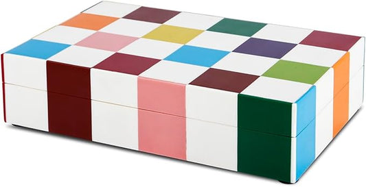 Handicrafts Home Handmade Medley Jester Collection Decorative Jewelry Box Organizer – Keepsakes, Trinkets, and Home Decor – Antique Coffee Table Storage, Memory Box, Farmhouse Style Decor, 10x6x2.5