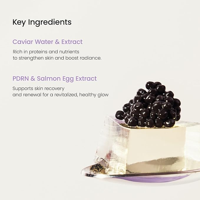 BIODANCE Rejuvenating Caviar PDRN Real Deep Mask, Overnight Hydrogel Mask, Skin Firming & Radiance Boost, Enhancing Recovery for All Skin Types, Korean Skincare | 1.19oz(34g) x 4ea