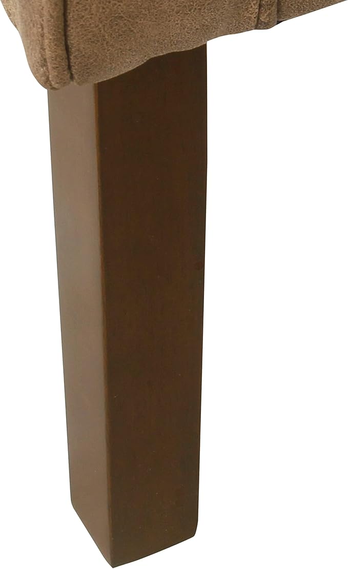 HomePop Modern Barrel Accent Chair, Brown