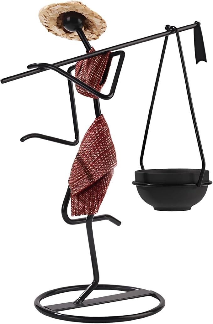 Notart Art Gallery | Creative African Tribal Lady Candle Holders, Tribal Lady Candle Holder Centerpieces, Iron Candlestick Holders for Home, Bar,Dining Table Decor, Personalizable Style Shelf Décor