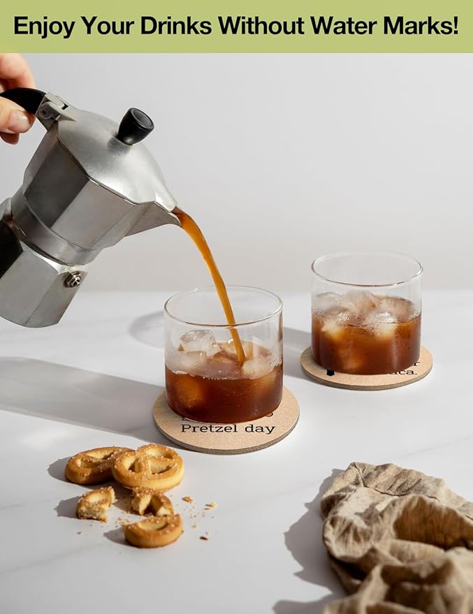 Funny The Office Coasters for Drinks - The Office Merchandise Coasters Set of 6 with Holder, The Office TV Show Gifts for Coffee Table, The Office Gifts for Man Women Fans