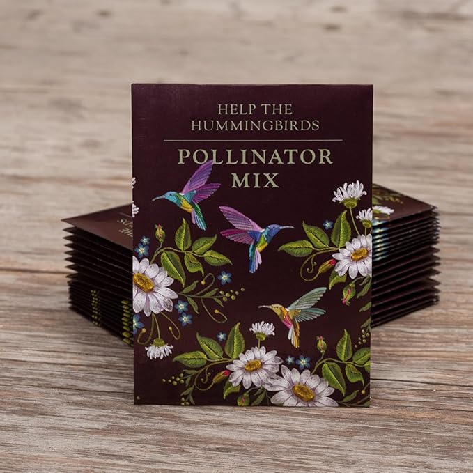 Help Hummingbirds - 25 Seed Packs - Perfect Eco-Friendly Gift for Gardeners & Friends - Non GMO Seeds