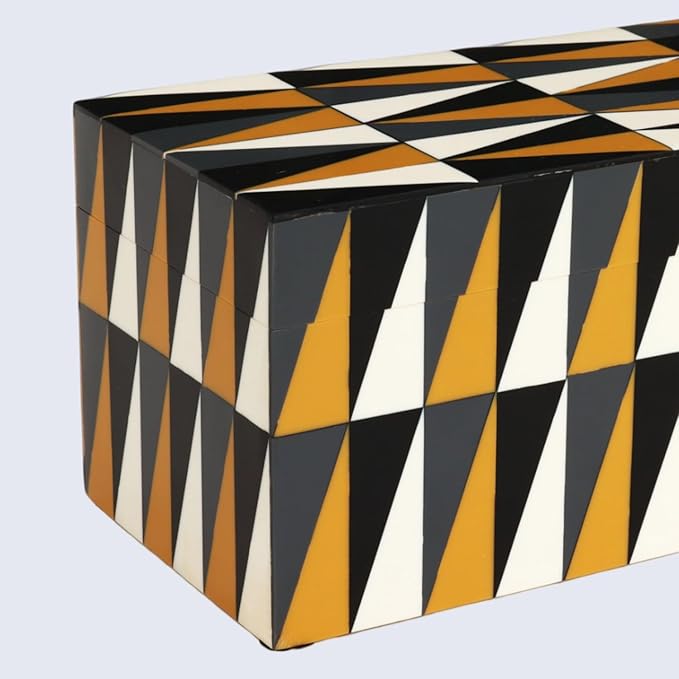 Handicrafts Home Handmade Puzzle Collection Decorative Jewelry Box Organizer – Keepsakes, Trinkets, and Home Decor – Antique Coffee Table Storage, Memory Box, Farmhouse Style Decor Guild, 10x5x5