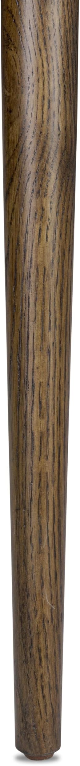 Poly & BARK Mid Century Modern Enzo Tundra Brown Dining Chair 2.0 – Solid Oak Wood Splat Back Chair, 18" Seat Height, 32" Tall – Stylish MCM Kitchen & Dining Room Chair