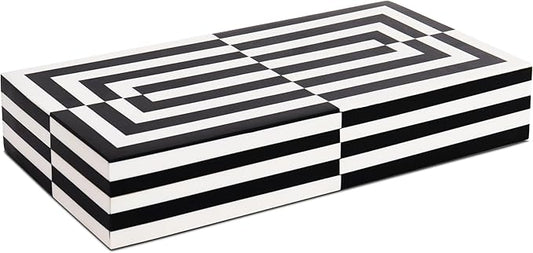 Handicrafts Home Handmade Puzzle Collection Decorative Jewelry Box Organizer – Keepsakes, Trinkets, and Home Decor – Antique Coffee Table Storage, Memory Box, Farmhouse Style Decor Slide, 12x6x2