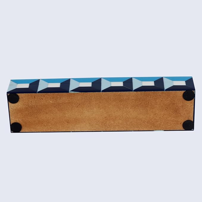 Handicrafts Home Handmade Patisserie Decorative Jewelry Box Organizer – Keepsakes, Trinkets, and Home Decor – Antique Coffee Table Storage, Memory Box, Farmhouse Style Decor Modern, 10x2.5x1.5