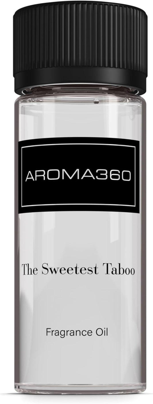 Aroma360 - The Sweetest Taboo Fragrance Oil Scent - Luxury Aromatherapy Scent Diffuser Oil - Hints of Lemon Crème, Pomegranates, & Raspberries - for Essential Oil Diffusers - for Home & Office - 50mL