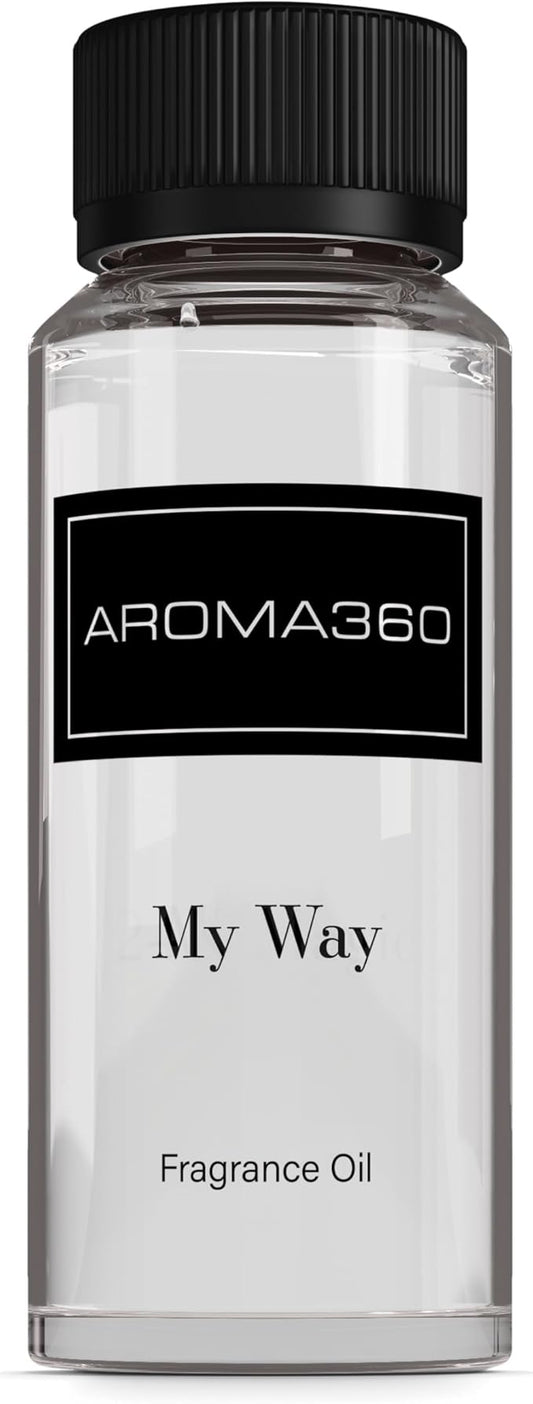 Aroma360 - My Way Fragrance Oil Blend | Hotel Inspired for Luxury Essential Oil Diffusers | Aromatherapy Scent Diffuser Oil | Lush Sandalwood, Warm Cedar, and Delicate Florals. - 120ML