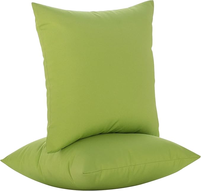 JMGBird Outdoor Throw Pillows Waterproof Set of 2 Patio Pillows 18×18 Inch Decorative Pillows for Bed, Couch, Sofa and Patio Furniture