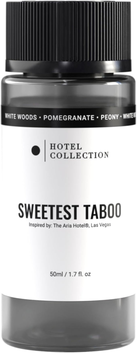 Hotel Collection Diffuser Oil - Sweetest Taboo - Aromatherapy Essential Fragrance Oil - White Woods, Pomegranate, and Peony - 50mL 1.7 Fl oz